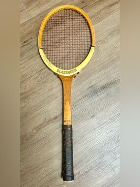 Vintage Slazenger Challenge No. 1 Tennis Racket Made in England Grip 4 1/2”